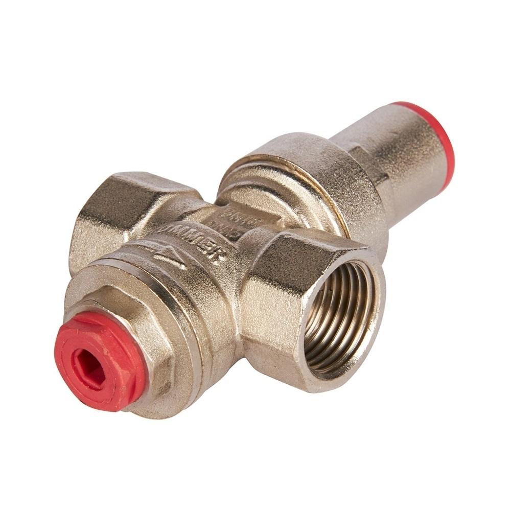 Регулятор давления ROMMER RVS-0010 - 1/2" (ВР/ВР, PN16, Tmax 100°C, настройка 1-6 бар)