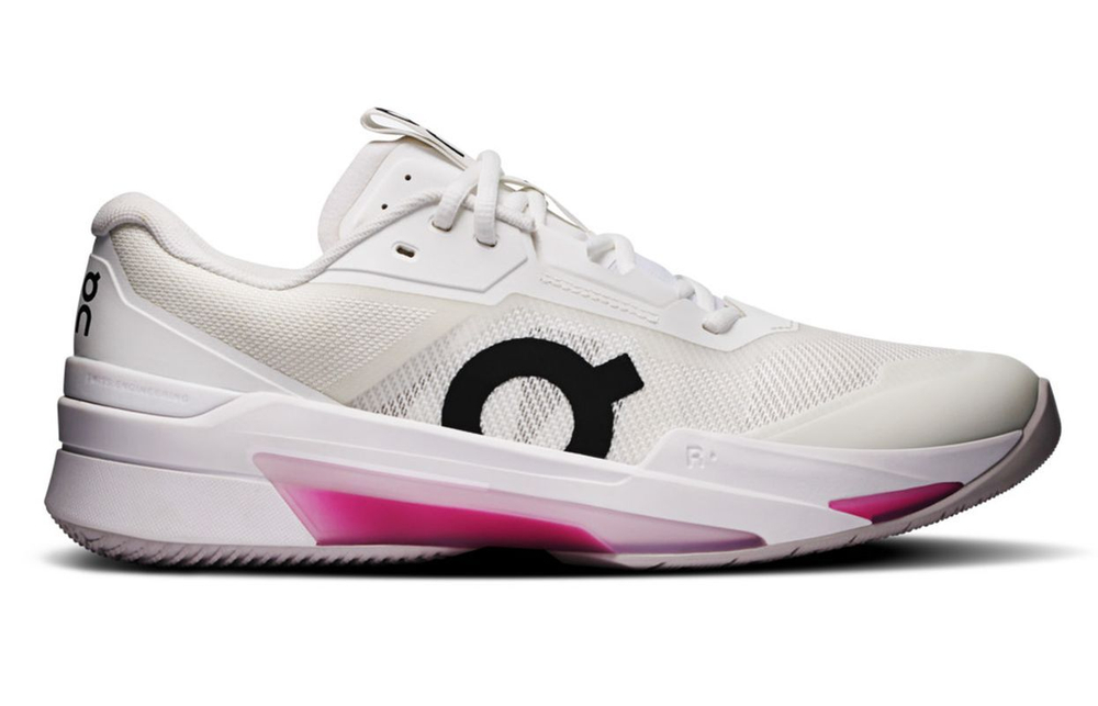 Мужские кроссовки теннисные On The Roger Pro Fire - white/pink