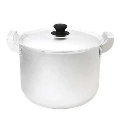 Кастрюля 8л 2руч. с мет. кр. КАЛИТВА (алюминий)