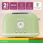 Тостер Galaxy Line GL 2911 оливковый (ГЛ2911Л)