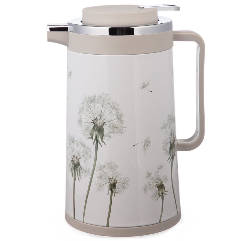 ТЕРМОС СО СТЕКЛЯННОЙ КОЛБОЙ, 950 МЛ, КРЫШКА С КЛАПАНОМ, СЕРИЯ "DANDELION"