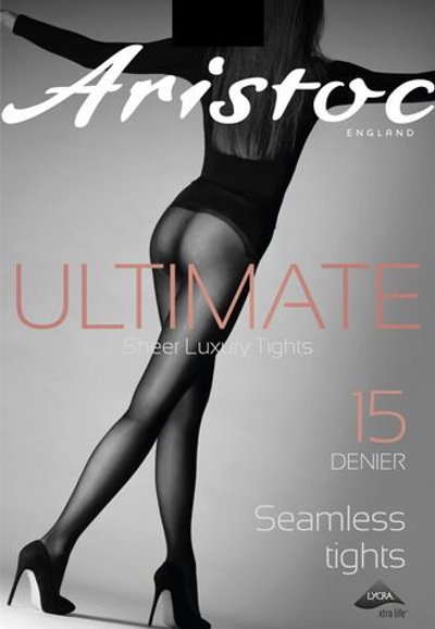 Бесшовные колготки с широким пояском (Размер: M) (Цвет: черный)