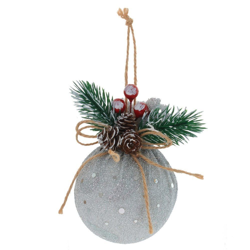 GAEM Набор из 3шт Украшение новогоднее "Шар", D8 см, L23 W8 H10 см