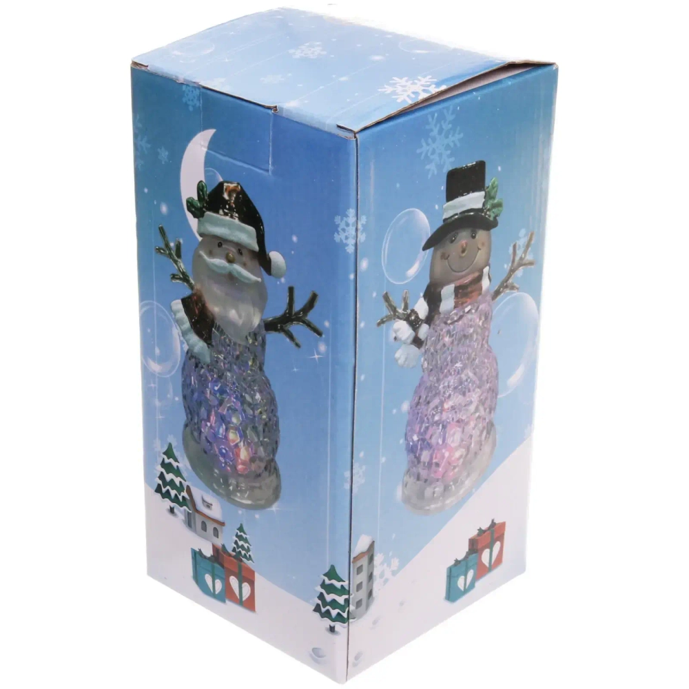 Сувенир с подсветкой «Хрустальный Дед Мороз» 24*17,8 см