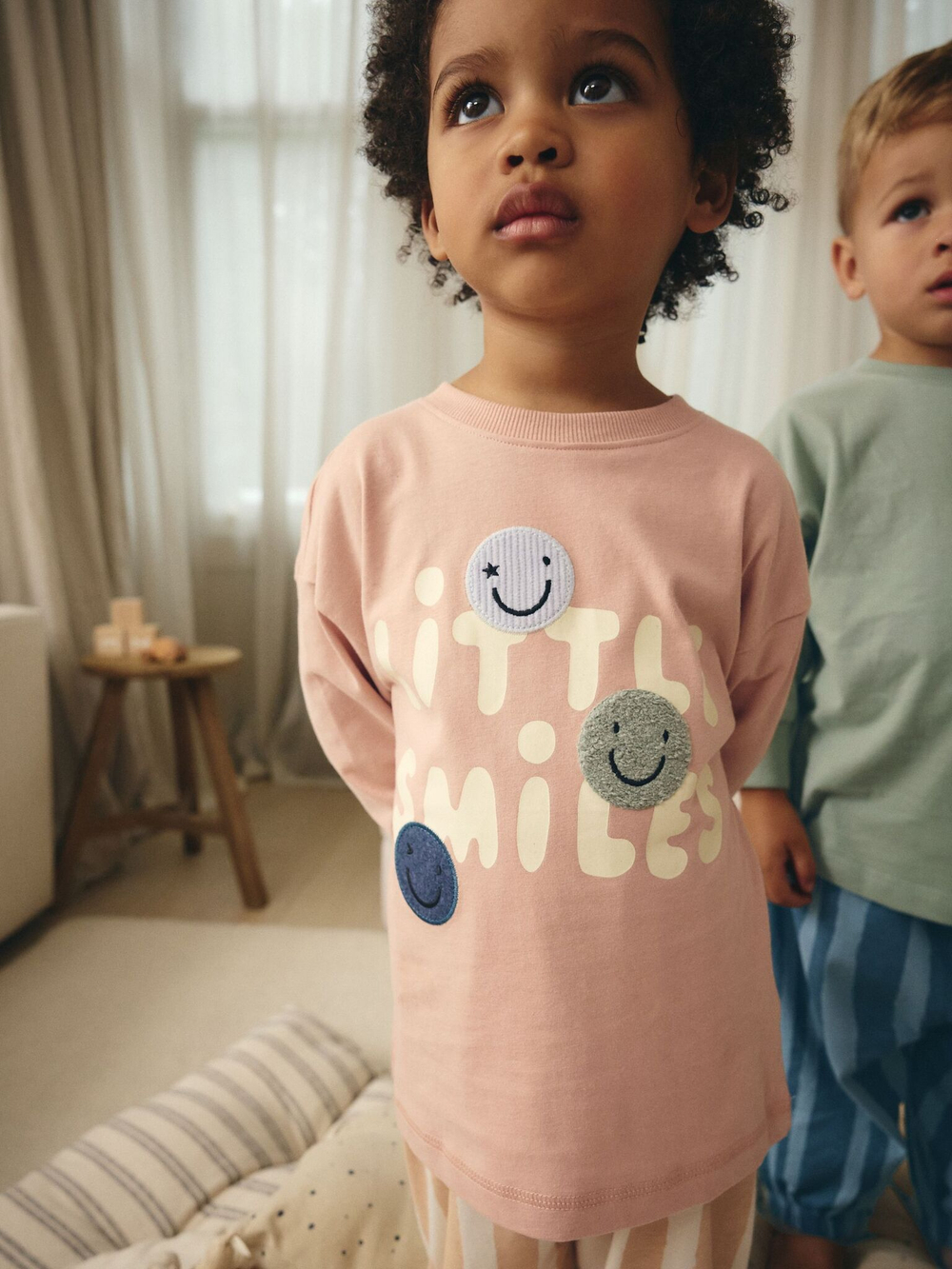 Пижама для мальчика Next B80-599, 3 шт., Молочный, Синий, Бежевый