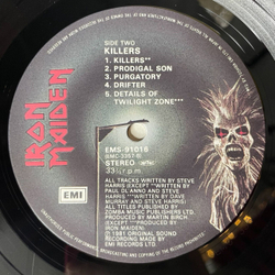 Винтажная виниловая пластинка LP Iron Maiden Killers (Japan 1981) (No Obi) Innocent Exile