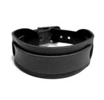 Стильный оригинальный российский чёрный браслет из натуральной кожи TRONIN N-75