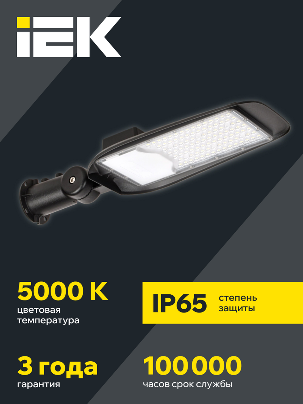 Светильник LED консольный ДКУ 1014-100Ш 5000К IP65 IEK LIGHTING PRO