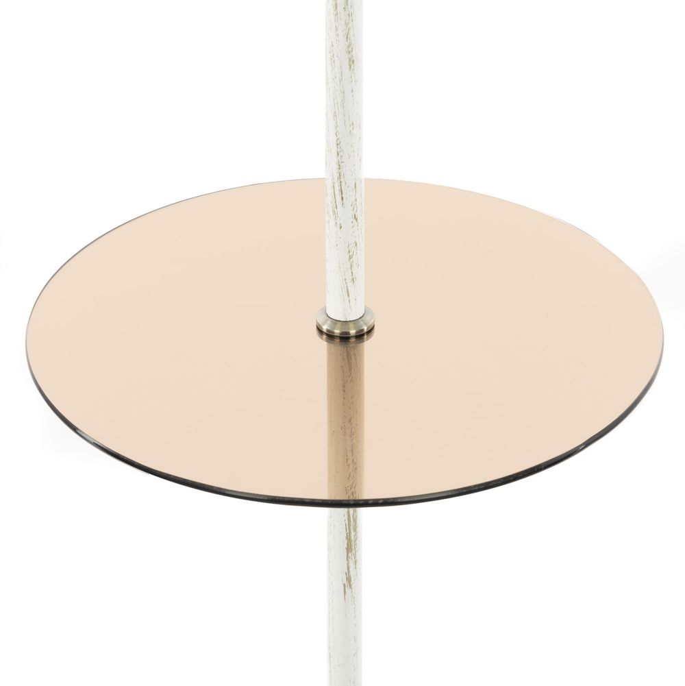 Citilux Вена CL402923T Торшер патина со столиком и кремовым абажуром