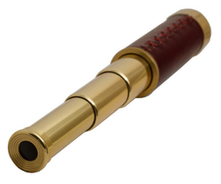 Капитанская труба Bresser 12x30 с кожаной отделкой корпуса