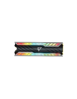 Ssd накопитель Netac SSD NV3000 RGB 500GB PCIe 3 x4 M.2 2280 NVMe 3D NAND SSD, R/W up to 3400/2000MB/s, IOPS(R4K) 150K/200K, TBW 300TB, with heat sink & RGB, 5y wty