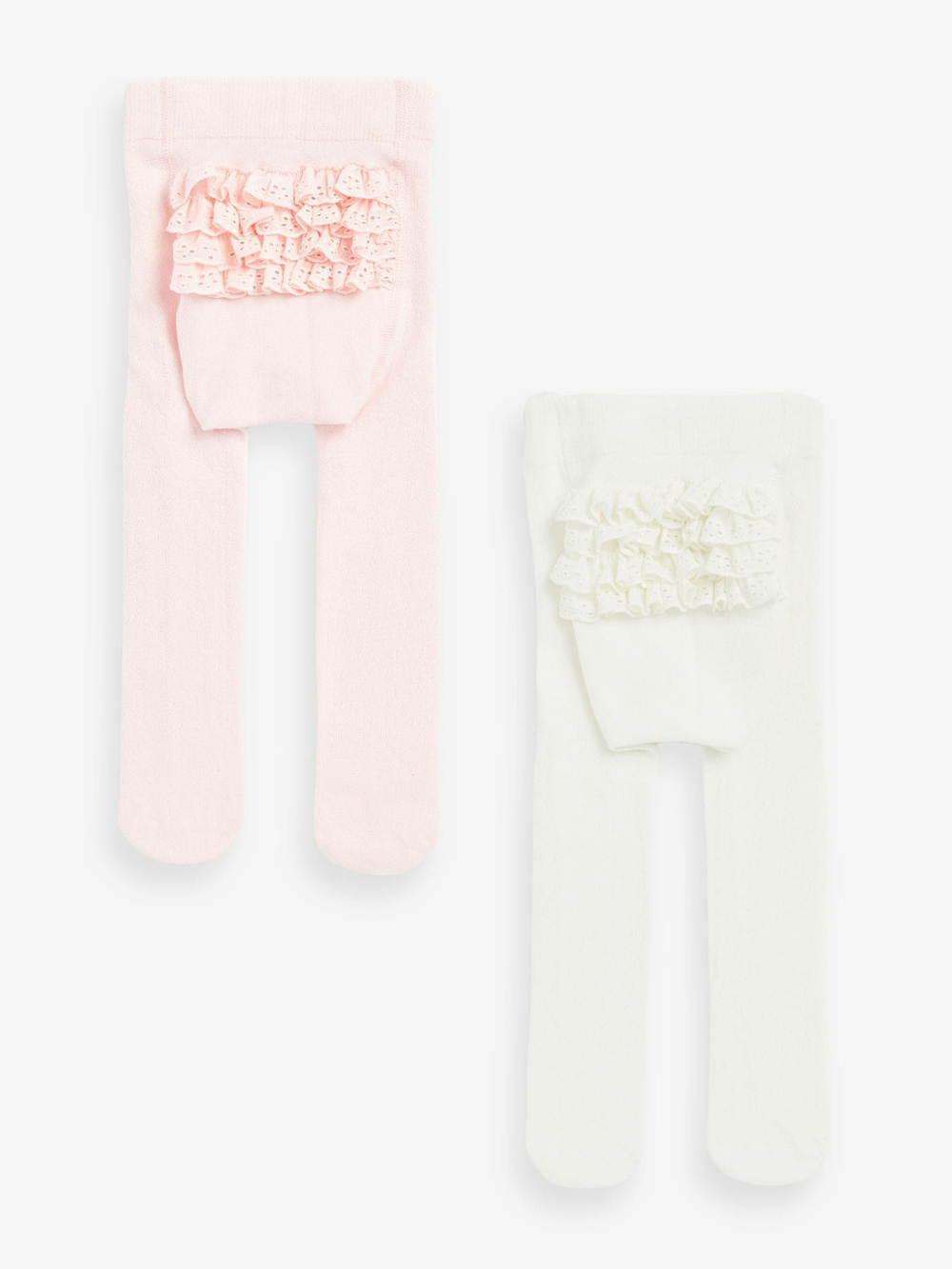 Колготки для малышей Next D38-977, 2 шт., Розовый, Белый