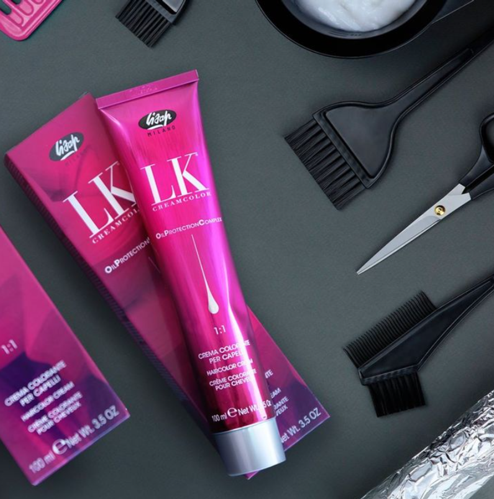 Перманентный краситель для волос "LK Oil Protection Complex" (100мл)