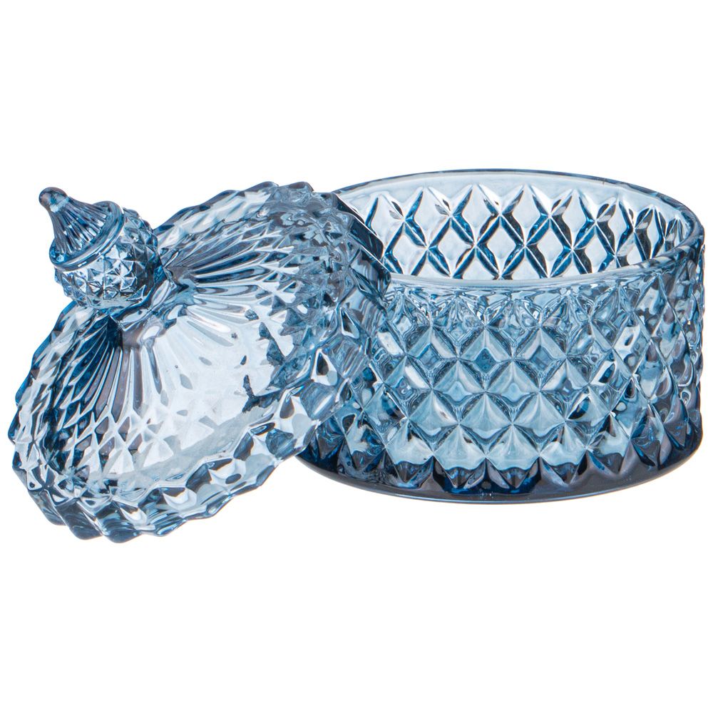ЕМКОСТЬ ДЛЯ ХРАНЕНИЯ "DIAMANT BLUE" 8,5*8,5*10СМ
