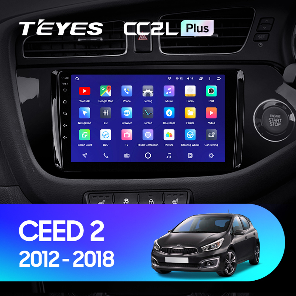 Teyes CC2L Plus 9"для KIA Ceed 2 2012-2018