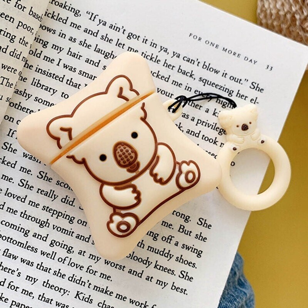 Чехол для AirPods/AirPods 2 3D Коала (бежевый)
