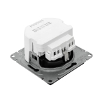 Механизм розетки с USB-A+С - 2шт, 16А, с заземлением, со шторками, чёрный Эпика EKF