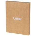 Обложка для паспорта BEFLER "Изящная кошка", натуральная кожа, тиснение, черная, O.31.-1