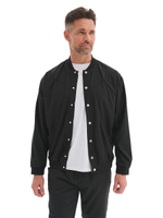 Бомбер медицинский мужской Тезис TZ690, на кнопках с эластичным поясом, белый, 54