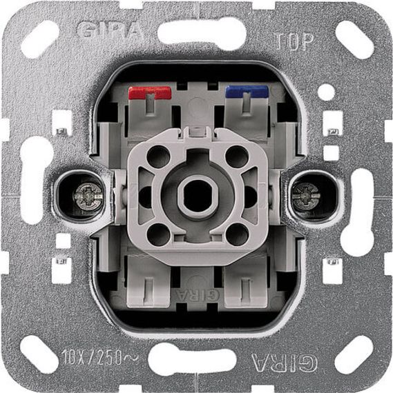 Переключатель одноклавишный перекрестный Gira System 55 с подсветкой 10A 250V 011600