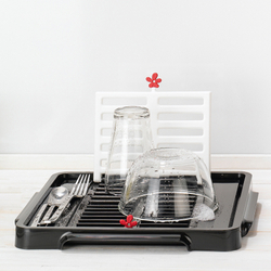 Органайзер для раковины PARK IT, бело-чёрный Koziol