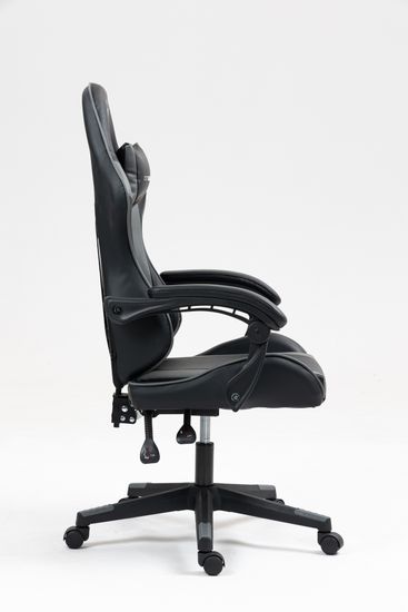 Кресло спортивное TopChairs Commander черно-серый