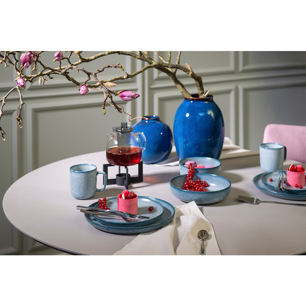 Набор тарелок для пасты blueberry, D21,5 см, синие, 2 шт.