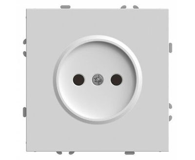 Розетка 1-местная с покрытием Soft Touch с защитной шторкой (механизм) без заземления 250В, 16А, серия Эмили, RST16-5109-01, белый фарфор (РАМКА ПРИОБРЕТАЕТСЯ ОТДЕЛЬНО), STEKKER 49876