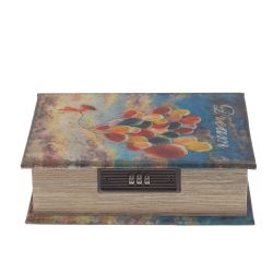 GAEM Шкатулка-книга с кодовым замком, L15,5 W7 H22 см