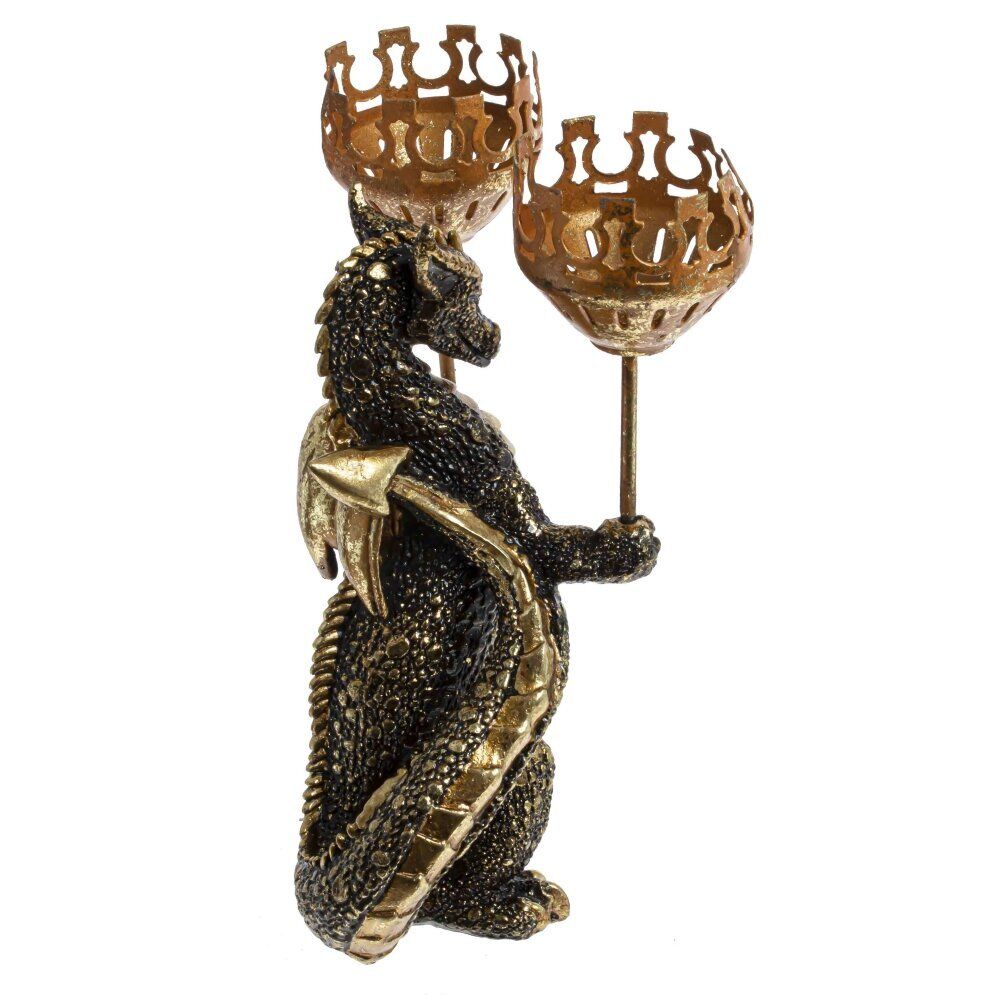 GAEM Подсвечник "Дракон", D6 см, L16 W11 H21,5 см