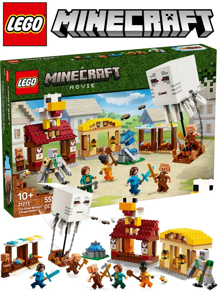 Конструктор Minecraft 21273 Нападение на деревню Гаста