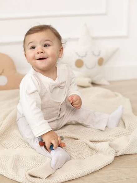 Комплект боди с жилеткой + штанишки