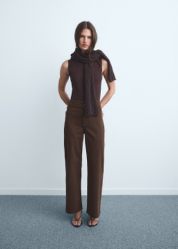 Джинсы-кюлоты Catherin с высокой талией