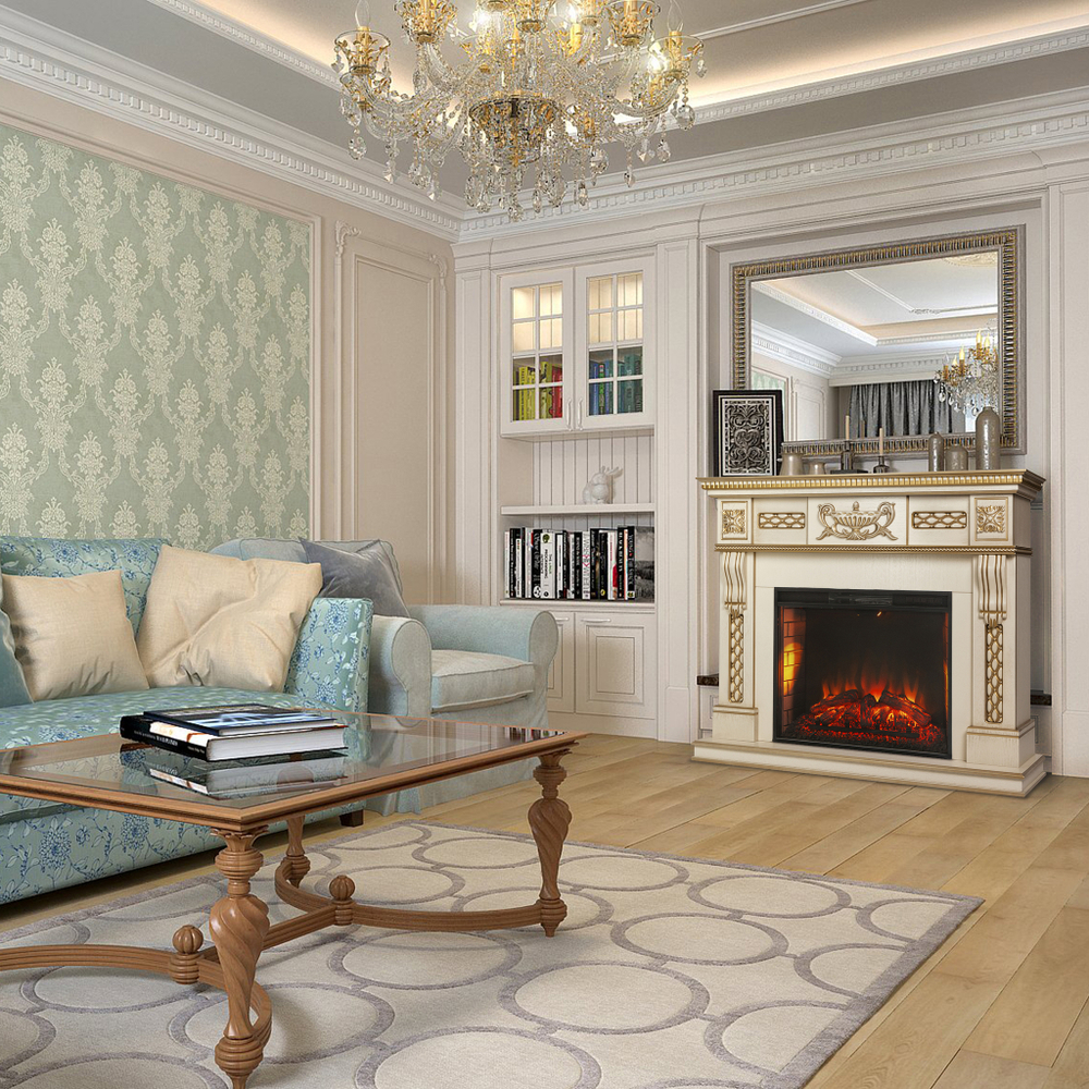 Каминокомплект Real Flame Corsica Lux 25,5/26 WT с очагом Epsilon 26