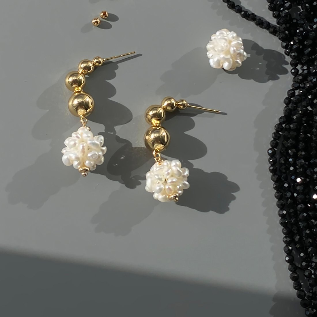 Барашки 15мм из культивированного Baby жемчуга 2,5*3,5мм