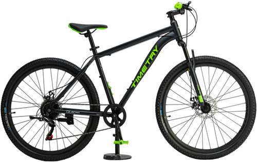 Велосипед 27,5" TIMETRY TT322  7 ск. черный зеленый