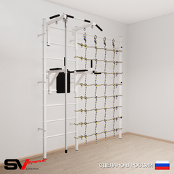 Шведская стенка Sv Sport усиленная 6700 (Турник стандарт/Брусья/Канат/Канатный лаз)