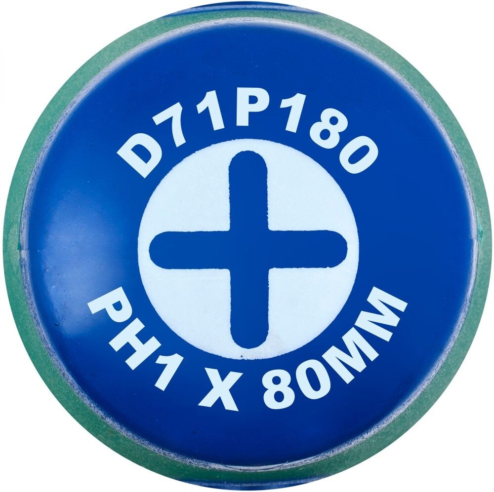 D71P180 Отвертка стержневая крестовая ANTI-SLIP GRIP, PH1x80 мм
