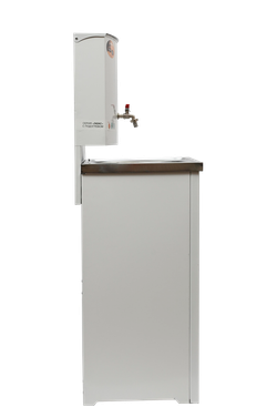 Умывальник дачный с подогревом "Люкс" ВИХРЬ, нержавейка, белый