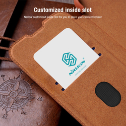 Кожаный чехол-книжка Nillkin Leather Qin Pro для Samsung Galaxy S25