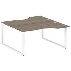 Metal System Рабочая станция криволинейная на О-образном м/к БО.РАС-СА-2.1 Вяз Благородный/Металл Бе