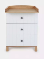 Комод RANT "BAMBOO" 64см 3 ящ. (арт.102) Cloud White