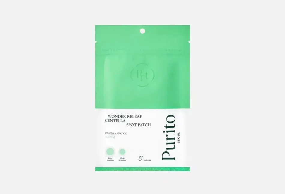 Purito Wonder Centella Spot Точечные патчи от воспалений 51 шт