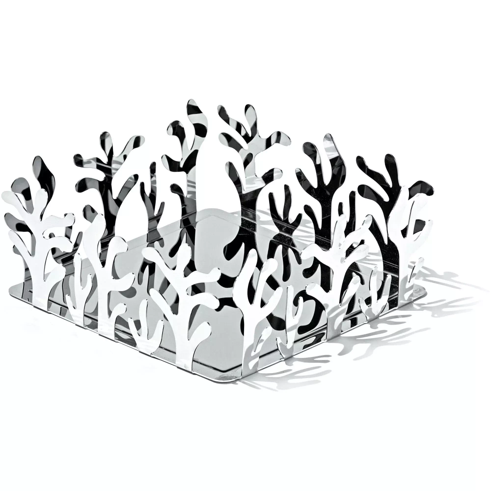 Alessi - Салфетница Mediterraneo, полированная / артикул   ESI18  / GTIN 8003299951826
