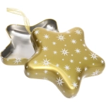 Банка жестяная «Звезда» 12,6*4,8см, цвет золото