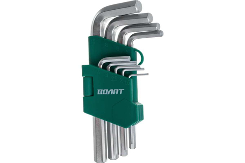 Набор ключей ВОЛАТ шестигранных 1,5-10 мм 9 предметов коротких 11015-09