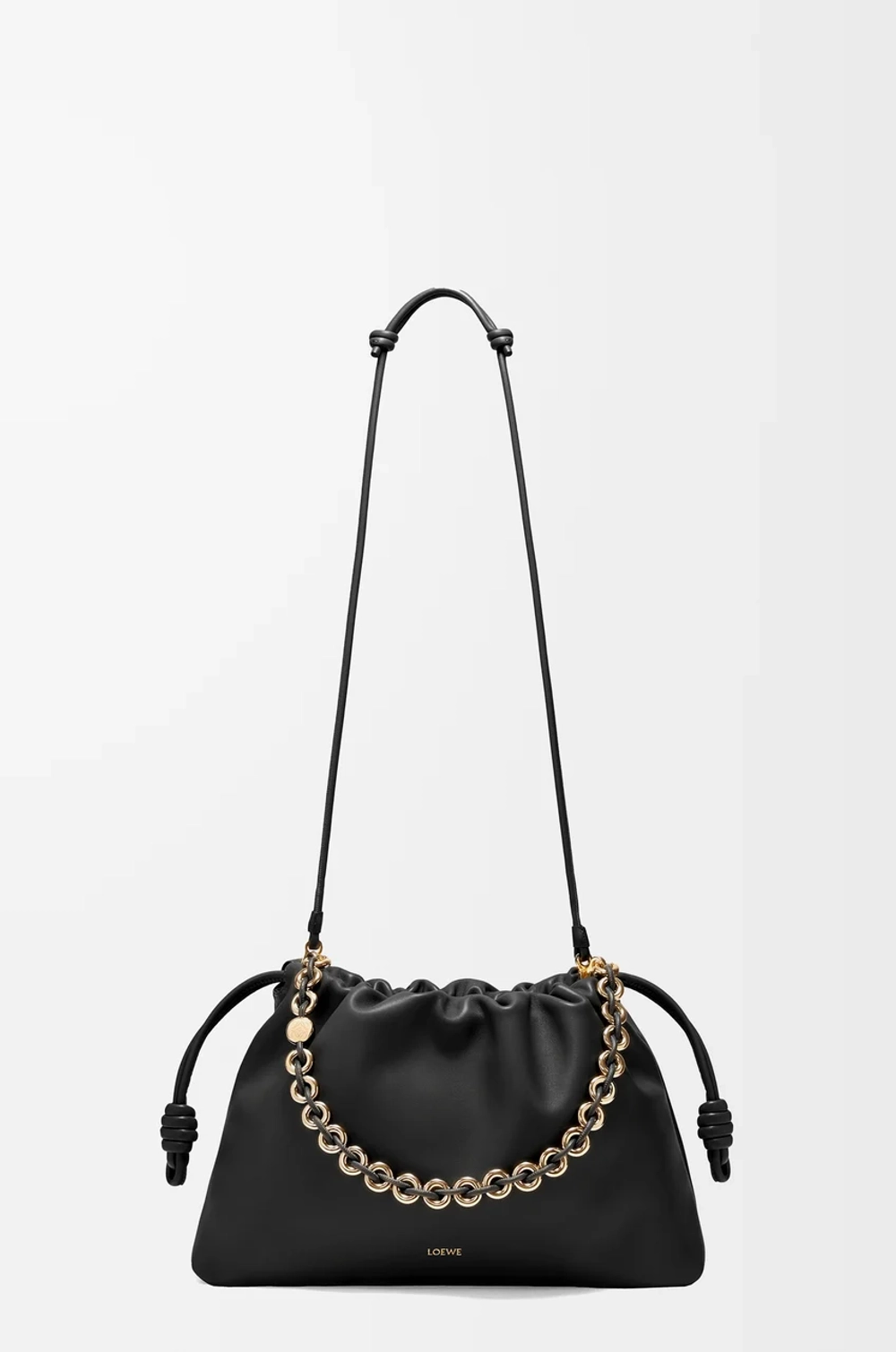 Loewe Большая сумка Flamenco из мягкой кожи ягненка наппа, черный