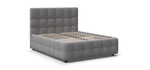 Босс Кровать+ПМ 160 Велюр Монолит сталь