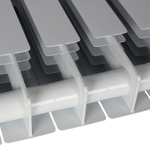 Радиатор биметаллический STOUT Alpha 350 - 10 секции (подключение боковое, цвет белый)