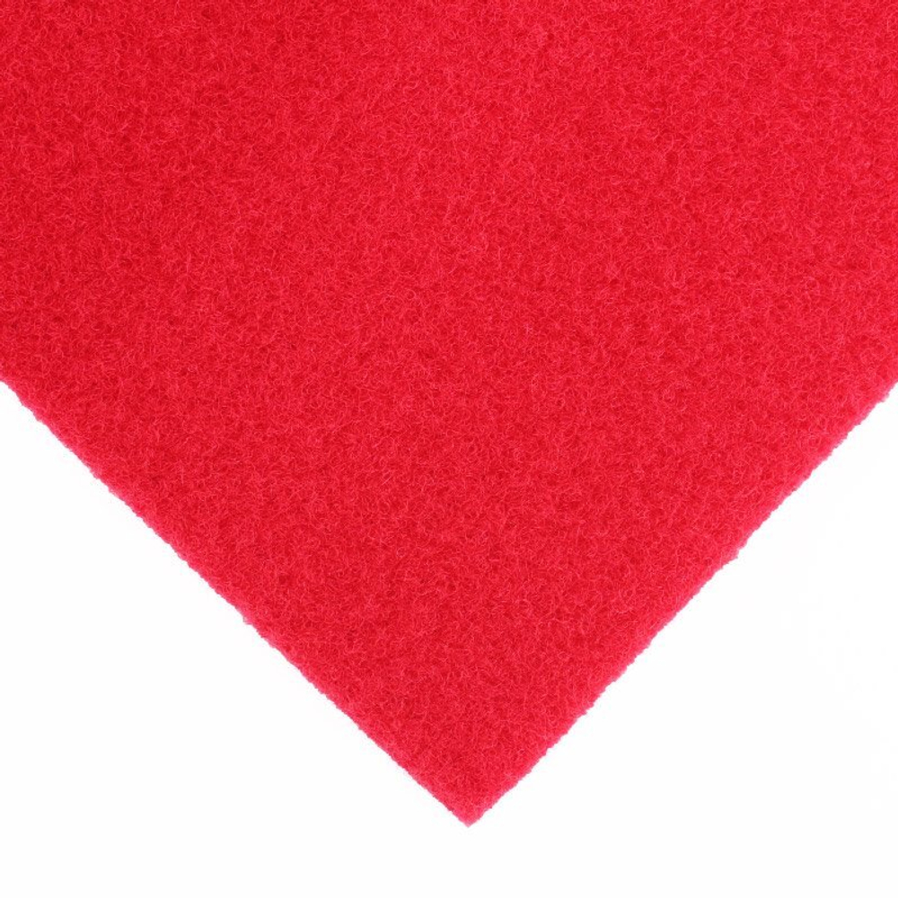Ковролин НОРК (велюр) на резиновой основе с защитной плёнкой, ширина 2м., 50 кв.м, красный